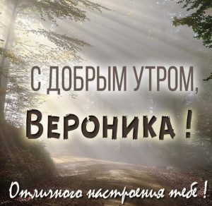 Скачать бесплатно Красивая картинка доброе утро Вероника на сайте WishesCards.ru