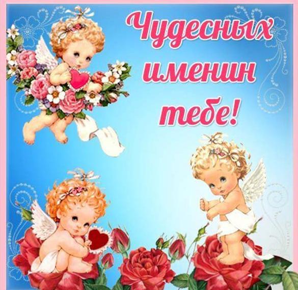 Скачать бесплатно Красивая картинка на именины на сайте WishesCards.ru