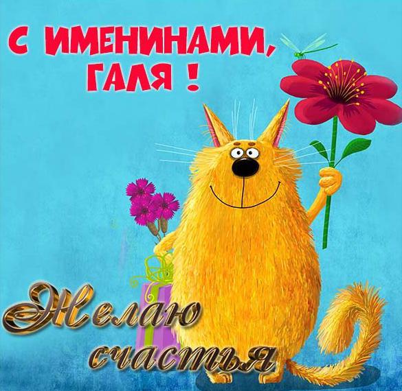 Скачать бесплатно Красивая картинка на именины у Галины с поздравлением на сайте WishesCards.ru