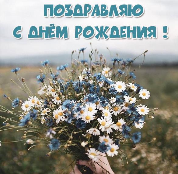 Скачать бесплатно Красивая картинка с цветами на день рождения на сайте WishesCards.ru