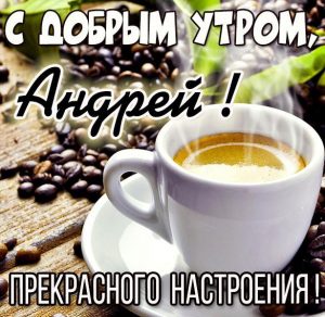 Скачать бесплатно Красивая картинка с добрым утром Андрей на сайте WishesCards.ru