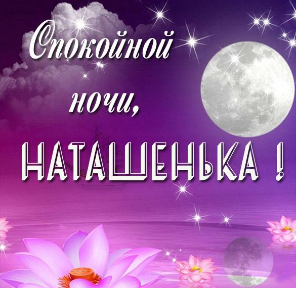 Скачать бесплатно Красивая картинка спокойной ночи Наташенька на сайте WishesCards.ru