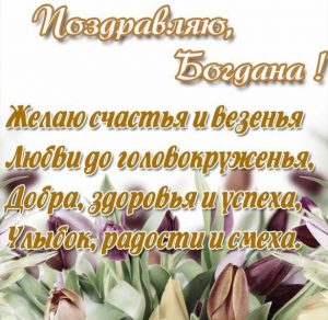 Скачать бесплатно Красивая открытка Богдане на сайте WishesCards.ru