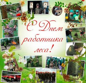 Скачать бесплатно Красивая открытка на день работника леса на сайте WishesCards.ru