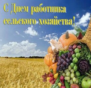 Скачать бесплатно Красивая открытка на день работника сельского хозяйства на сайте WishesCards.ru