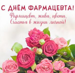 Скачать бесплатно Красивая открытка с днем фармацевта на сайте WishesCards.ru