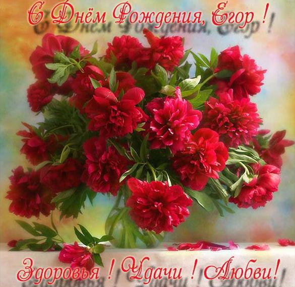 Скачать бесплатно Красивая открытка с днем рождения Егор на сайте WishesCards.ru