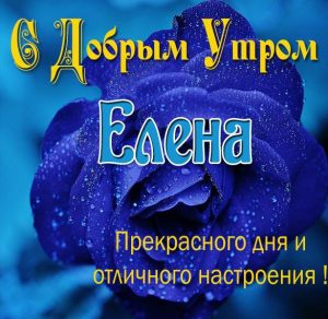 Скачать бесплатно Красивая открытка с добрым утром Елена на сайте WishesCards.ru