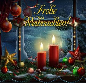 Скачать бесплатно Немецкая открытка к рождеству на сайте WishesCards.ru