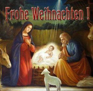 Скачать бесплатно Немецкая открытка с рождеством на сайте WishesCards.ru