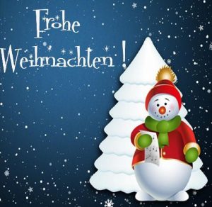 Скачать бесплатно Немецкая виртуальная открытка с Рождеством на сайте WishesCards.ru