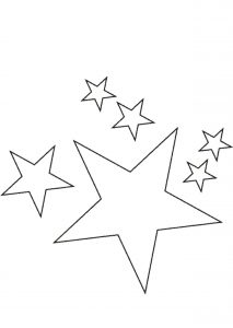 Скачать бесплатно Новогодний трафарет на окна звезды на сайте WishesCards.ru