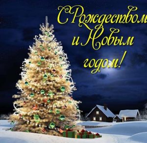 Скачать бесплатно Новогодняя и рождественская открытка на сайте WishesCards.ru