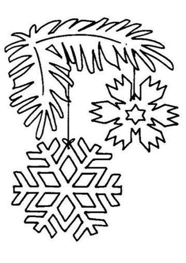 Скачать бесплатно Новогодняя картинка раскраска снежинки на сайте WishesCards.ru