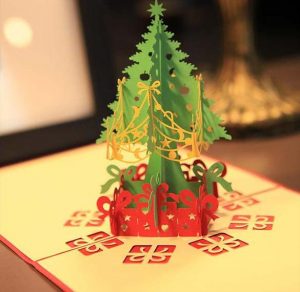 Скачать бесплатно Объемная открытка к Рождеству на сайте WishesCards.ru