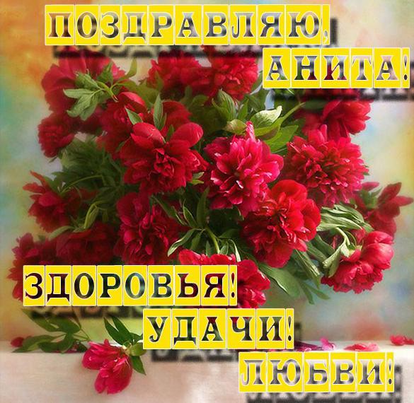 Скачать бесплатно Открытка Аните на сайте WishesCards.ru