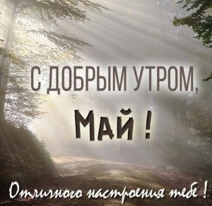 Скачать бесплатно Открытка для Мая с добрым утром на сайте WishesCards.ru