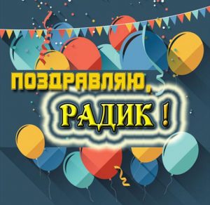 Скачать бесплатно Открытка для Радика на сайте WishesCards.ru