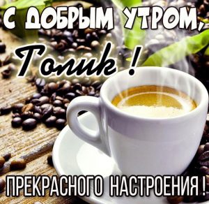 Скачать бесплатно Открытка для Толика с добрым утром на сайте WishesCards.ru