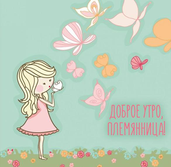 Скачать бесплатно Открытка доброе утро племянница на сайте WishesCards.ru