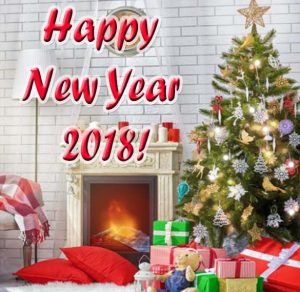 Скачать бесплатно Открытка happy new year 2018 на сайте WishesCards.ru