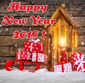 Скачать бесплатно Открытка happy new year 2019 на сайте WishesCards.ru