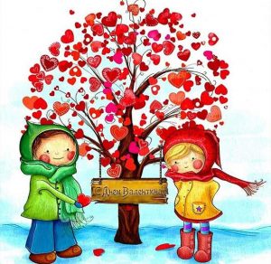 Скачать бесплатно Открытка к дню Святого Валентина на сайте WishesCards.ru
