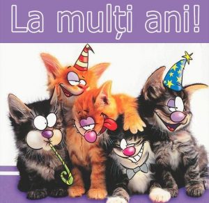 Скачать бесплатно Открытка ко дню рождения на румынском на сайте WishesCards.ru