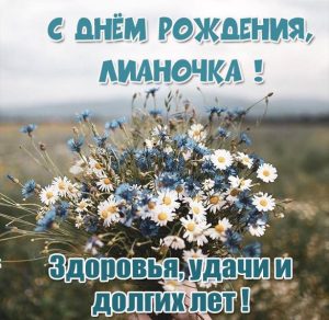 Скачать бесплатно Открытка на день рождения Лианочки на сайте WishesCards.ru