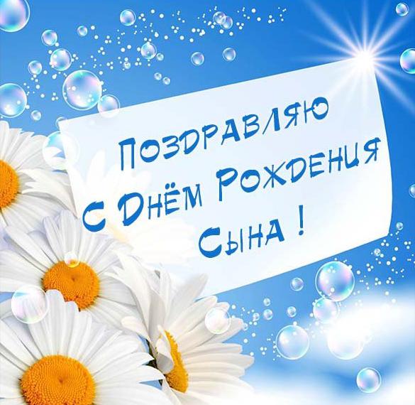 Скачать бесплатно Открытка на день рождения сына подруги на сайте WishesCards.ru
