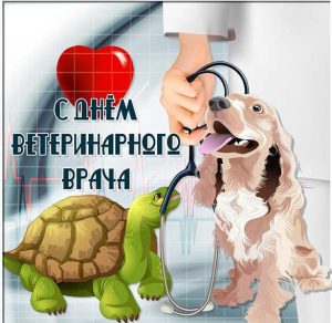 Скачать бесплатно Открытка на день ветеринарного врача на сайте WishesCards.ru
