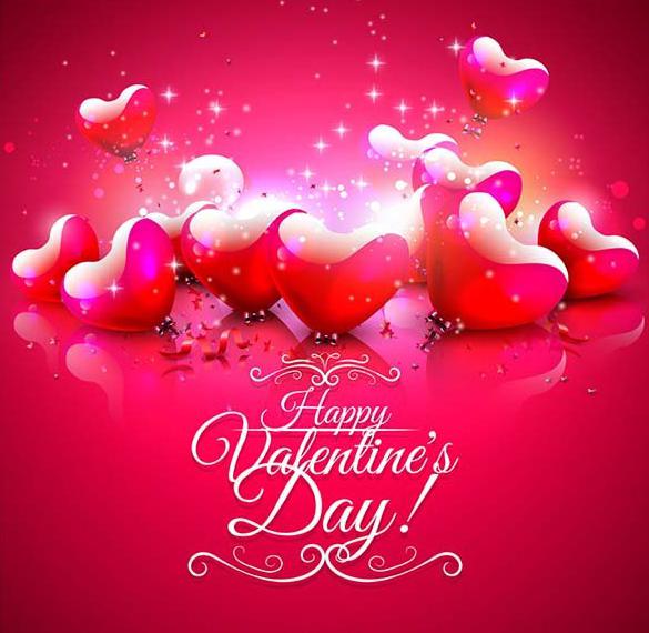 Скачать бесплатно Открытка на с днем Валентина на английском на сайте WishesCards.ru