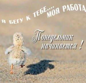 Скачать бесплатно Открытка понедельник начинается на сайте WishesCards.ru