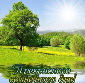 Скачать бесплатно Открытка прекрасного солнечного дня на сайте WishesCards.ru