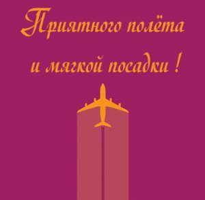Скачать бесплатно Открытка приятного полета и мягкой посадки на сайте WishesCards.ru