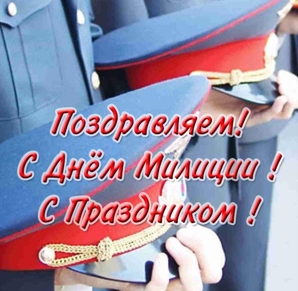 Скачать бесплатно Открытка с днем милиции на сайте WishesCards.ru