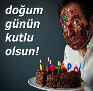 Скачать бесплатно Открытка с днем рождения мужчине на турецком на сайте WishesCards.ru