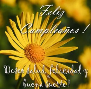 Скачать бесплатно Открытка с днем рождения на испанском языке на сайте WishesCards.ru