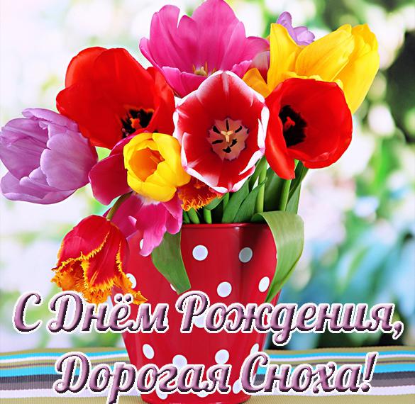 Скачать бесплатно Открытка с днем рождения снохе от свекрови на сайте WishesCards.ru