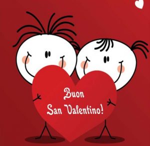 Скачать бесплатно Открытка с днем Святого Валентина на итальянском на сайте WishesCards.ru
