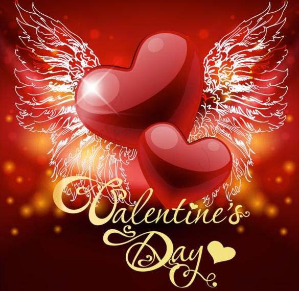 Скачать бесплатно Открытка с днем Валентина на английском на сайте WishesCards.ru