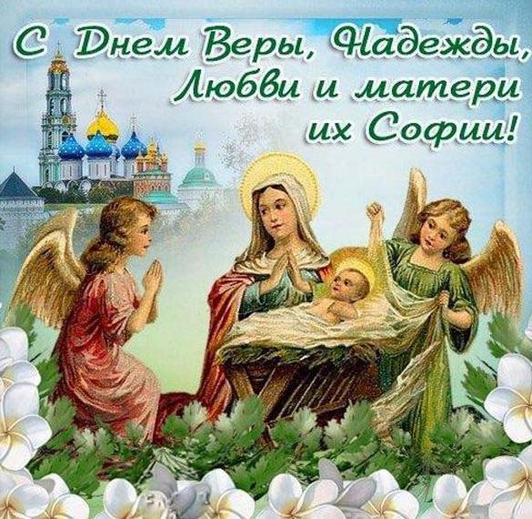 Скачать бесплатно Открытка с днем Веры Надежды и Любови на сайте WishesCards.ru