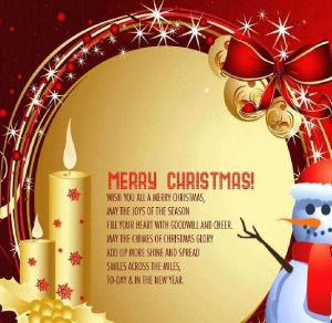 Скачать бесплатно Открытка с католическим Рождеством на английском языке на сайте WishesCards.ru