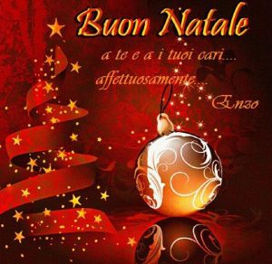 Скачать бесплатно Открытка с католическим Рождеством на итальянском языке на сайте WishesCards.ru