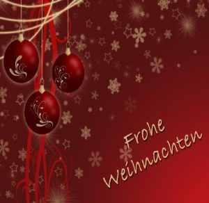Скачать бесплатно Открытка с католическим Рождеством на немецком языке на сайте WishesCards.ru
