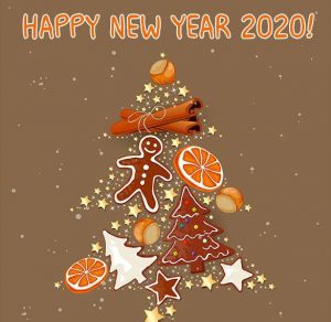 Скачать бесплатно Открытка с Новым Годом 2020 на английском на сайте WishesCards.ru