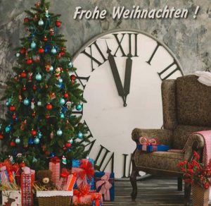 Скачать бесплатно Открытка с Новым Годом на немецком языке на сайте WishesCards.ru