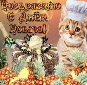 Скачать бесплатно Открытка с прикольным поздравлением с днем повара на сайте WishesCards.ru