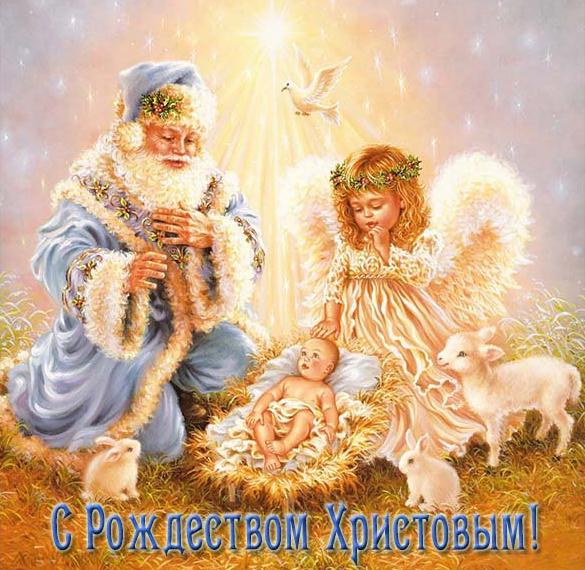 Скачать бесплатно Открытка с Рождеством Христовым на сайте WishesCards.ru