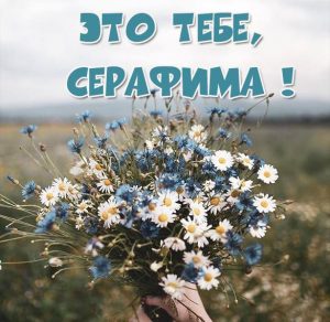 Скачать бесплатно Открытка Серафима это тебе на сайте WishesCards.ru